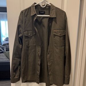 Brixton Dark Olive Button Down Shirt